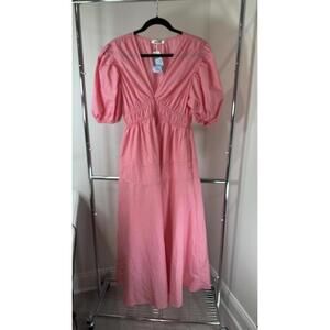 Sissyaki Pink Puff Sleeve Maxi Dress - New with Tags